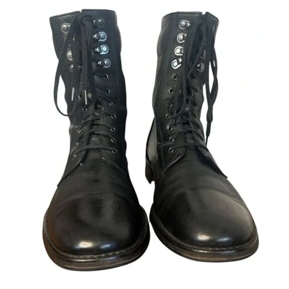 Cole Haan + Nike Air Men's Black Leather Boots size 10.5 - Picture 2 of 14